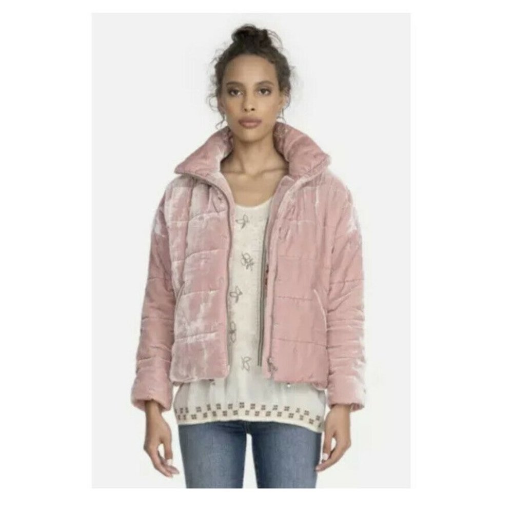 Johnny Was NWT Zaelia Silk-Blend Puffer Jacket - Picture 3 of 11